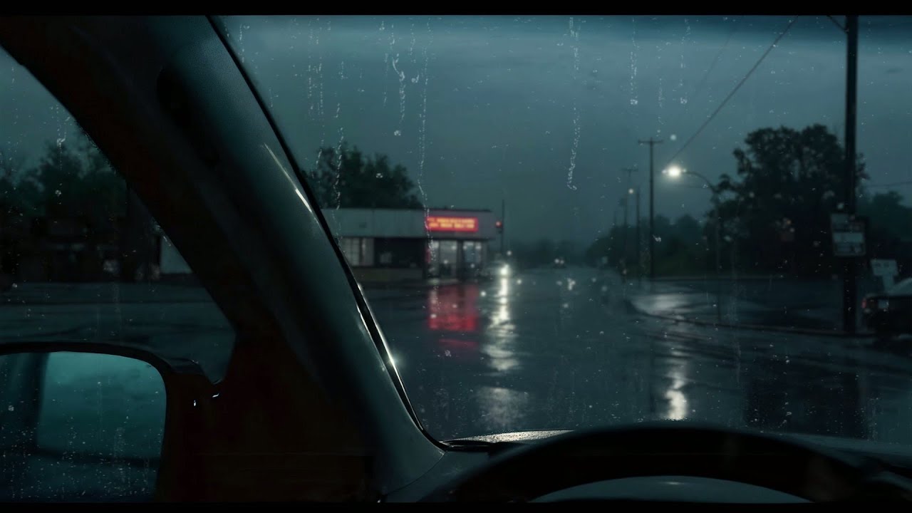 Peaceful Heavy Rain on Car at Night – Unwind Deeply, Feel Safe & Sleep Peacefully