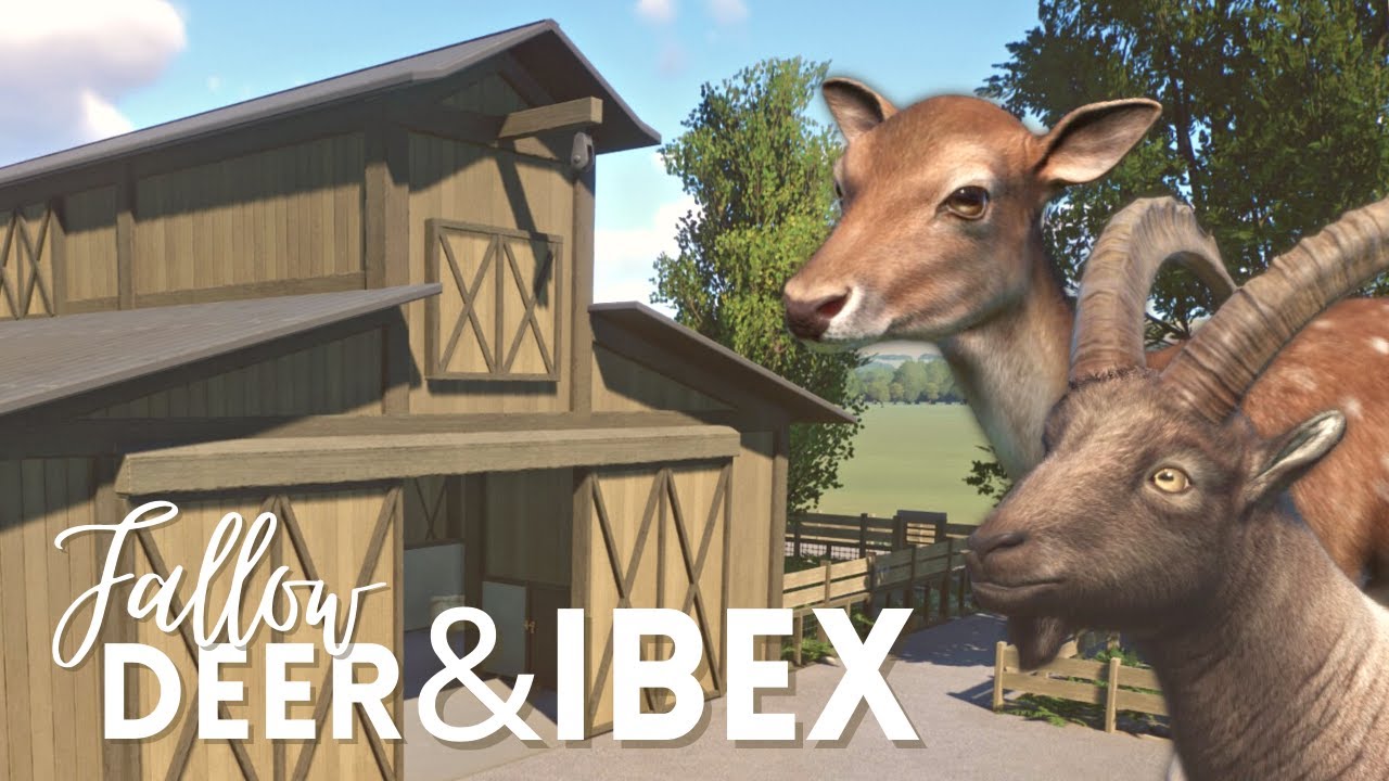 IBEX & FALLOW DEER Petting Zoo Barn Enclosure Planet Zoo Speed Build Europe Pack