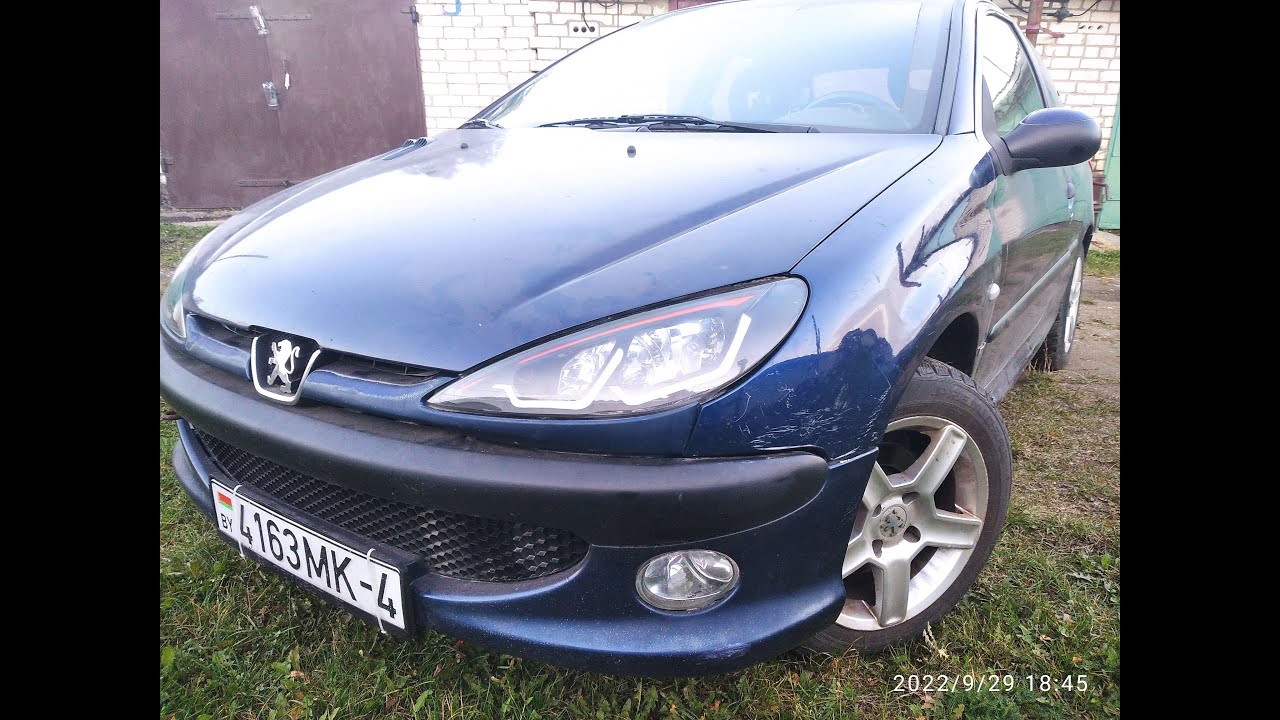 Установка дутых крыльев на Peugeot 206