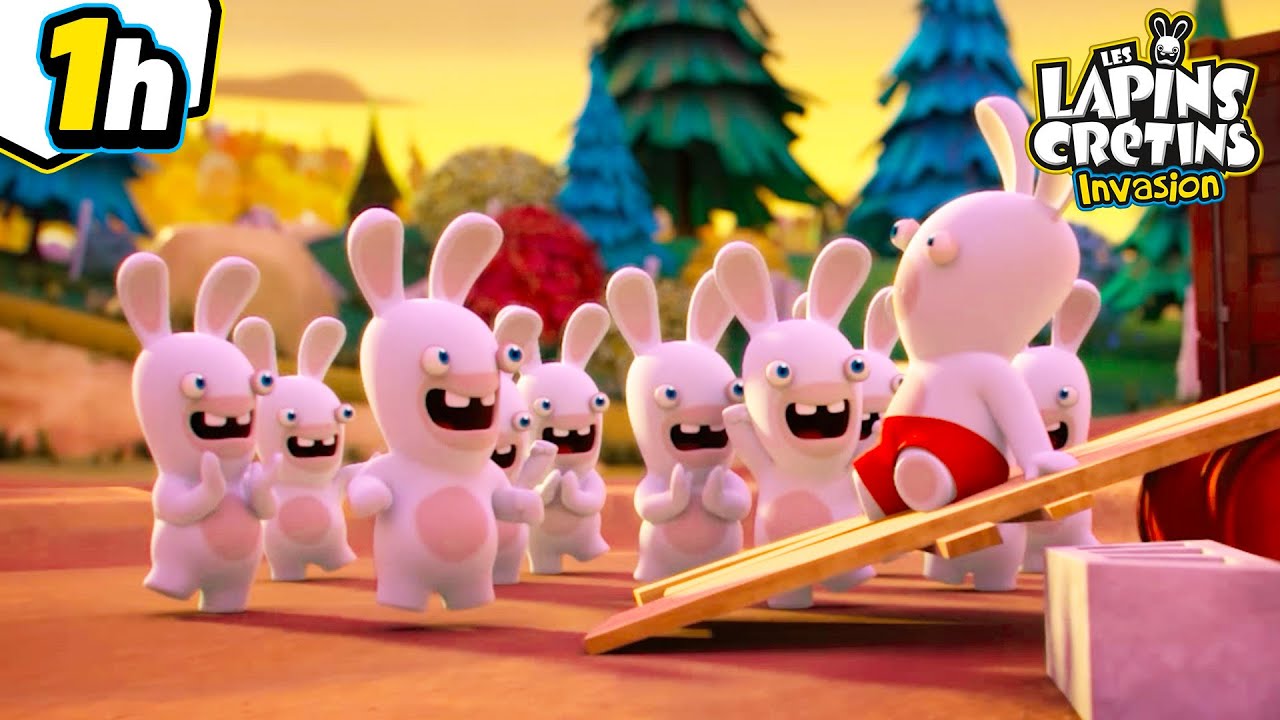 Mais quel crétin ! 🐰🤪 | Les Lapins Crétins Invasion 🐰 | Compilation 1H | Dessin animé