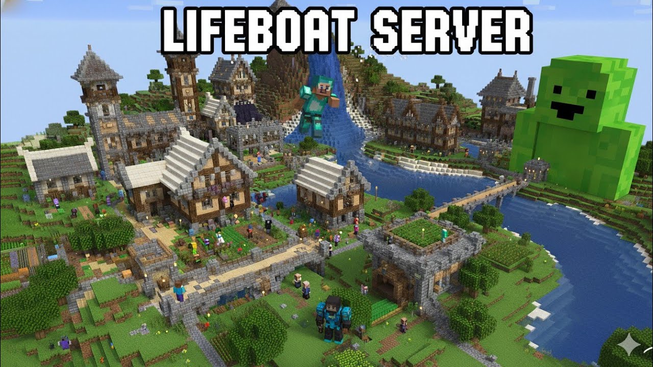Playing lifeboat Survival mode Smp 22 with my friend 🙏🤯