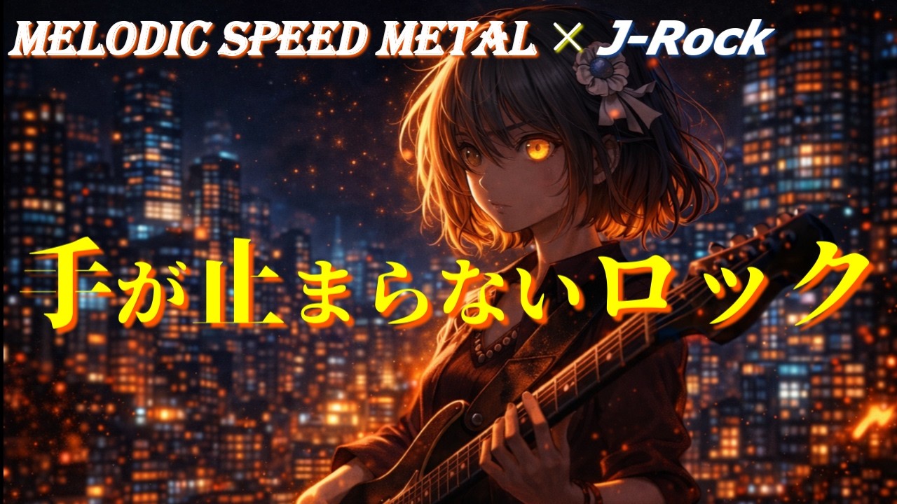 【集中が加速する】Standing Above the Night / 夜を見下ろして立つ | 重低音×疾走感×Melodic & Emotional J-Rock | playlist