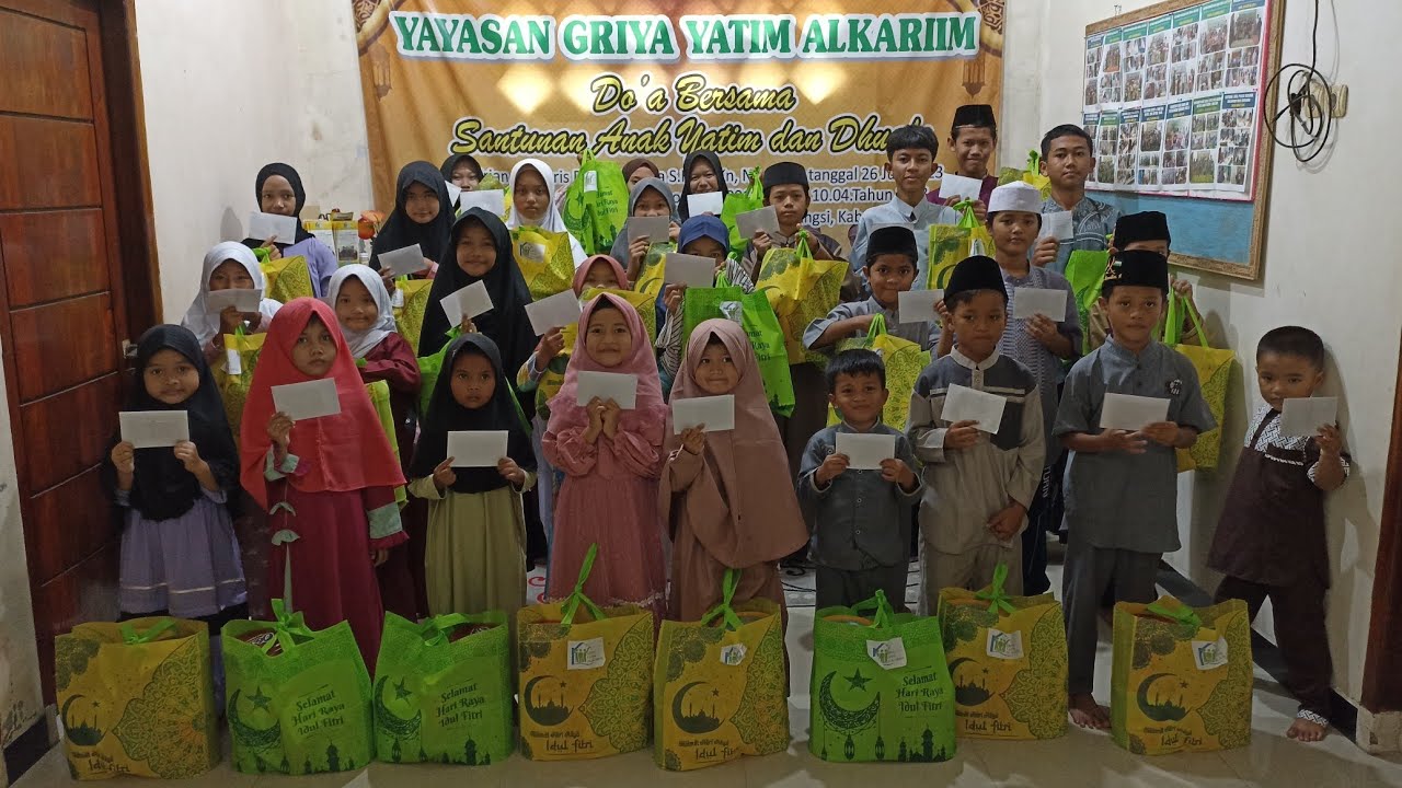 KAMIS, 12 MARET 2026:  SANTUNAN PEMBAGIAN PAKET LEBARAN IDUL FITRI 1447 H UNTUK ANAK YATIM & DHU'AFA