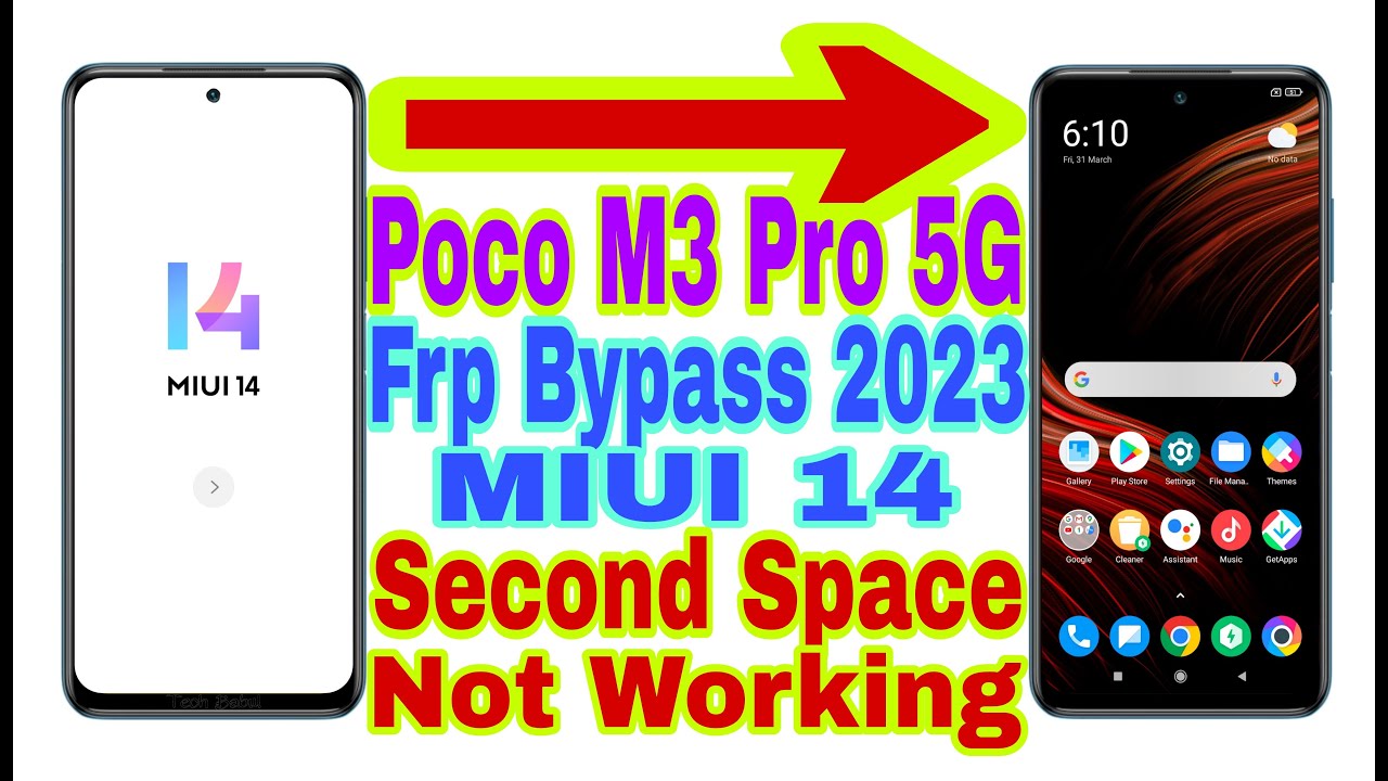 Poco M3 Pro 5G MIUI 14 Frp Bypass/Second Space Not Show |New Trick 2023| Reset Frp Lock 100% Working