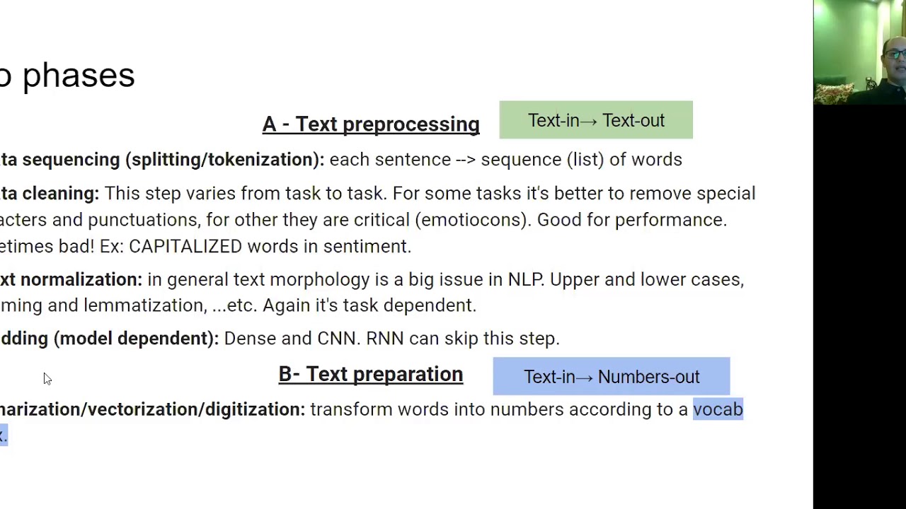 Coursat.ai DL NLP Lec 2: Text preprocessing pipeline