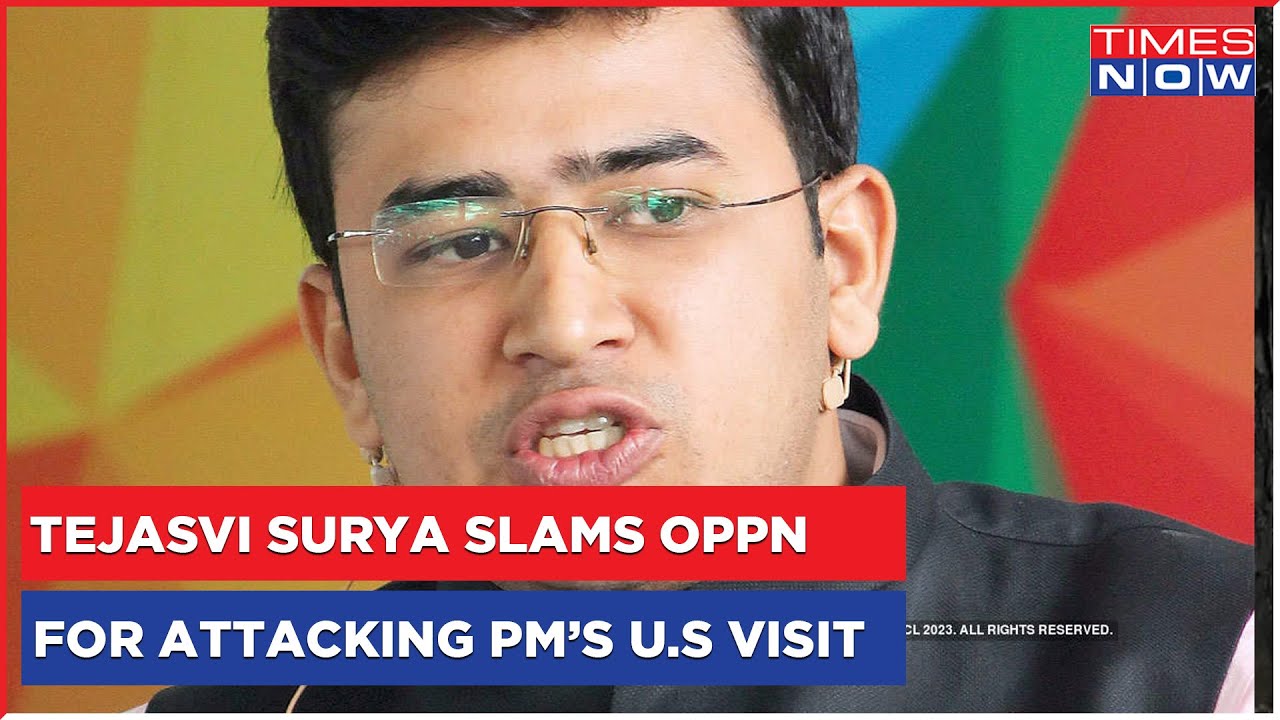 Tejasvi Surya Slams Opposition For Attacking Centre Over PM's U.S Visit Amid Violence In Manipur