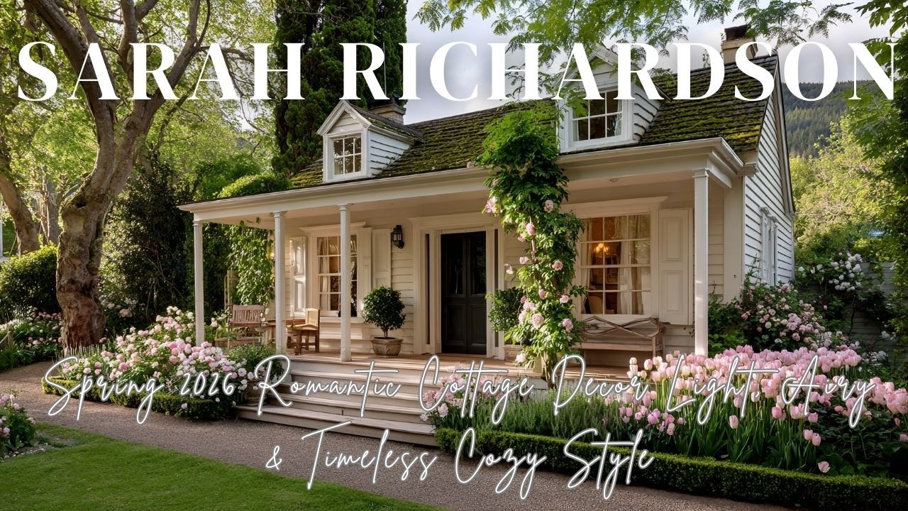 Spring 2026 Romantic Cottage Decor Inspired by Sarah Richardson  Light, Airy & Timeless Cozy Style