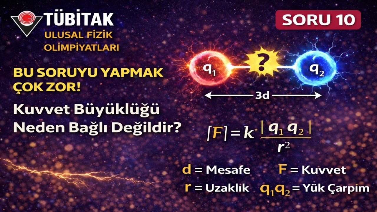 TÜBİTAK Ulusal Fizik Olimpiyatları 2025 | Soru 10 Detaylı Çözüm