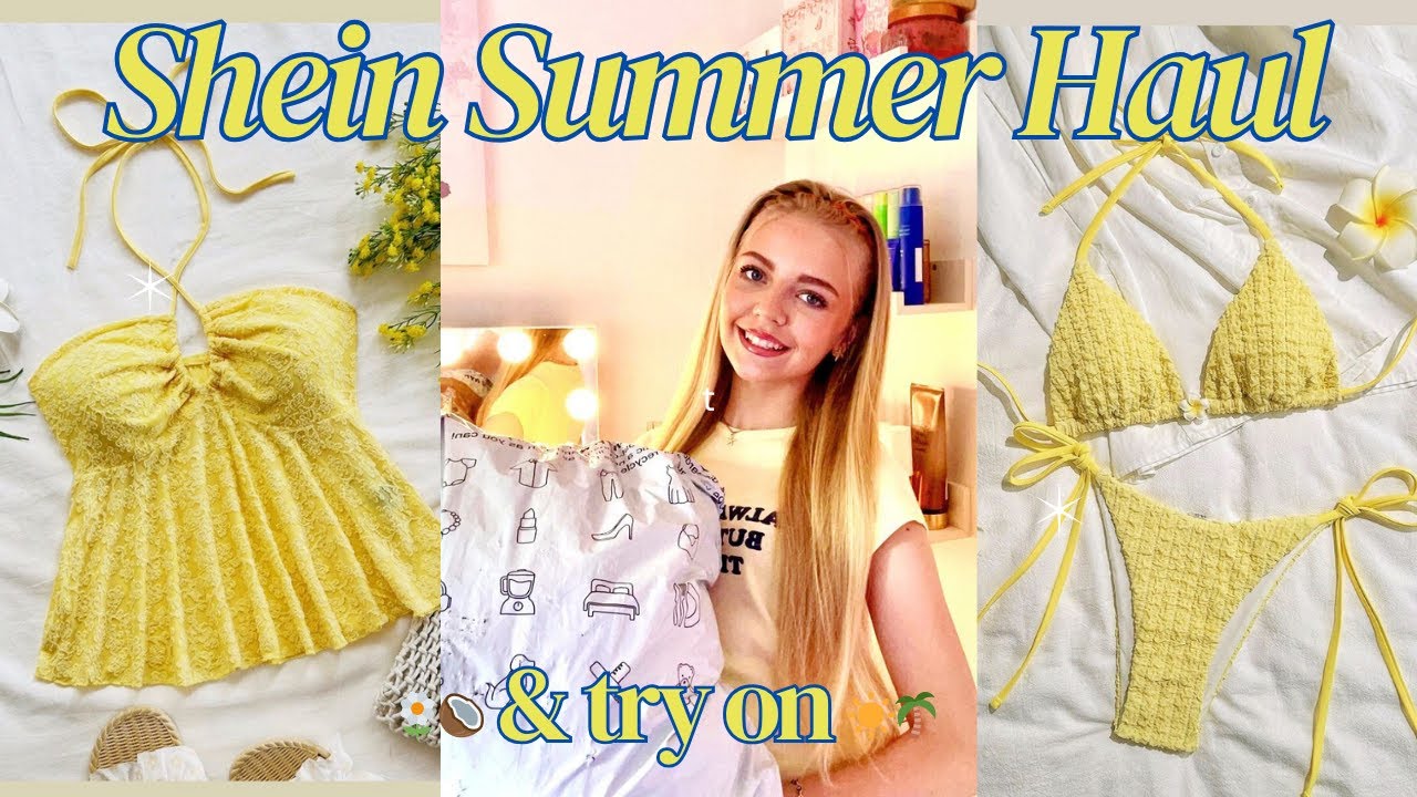 MASSIVE SHEIN SUMMER HAUL + try on ☀️🌴👙
