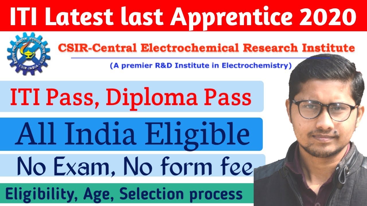 ITI Latest Apprentice 2020 ।। CSIR APPRENTICE 2020 ।। DIPLOMA APPRENTICE ।।