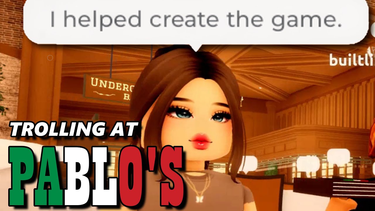 THE WILDNESS AT PABLO'S RESTAURANT Trolling at Pablo's Italian Restaurant ROBLOX