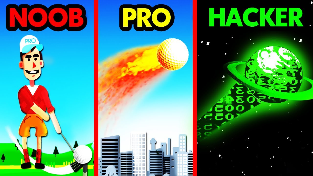 NOOB vs PRO vs HACKER GOLFER