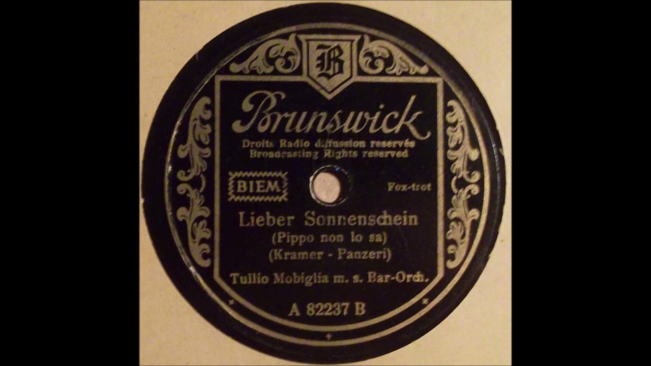 Tullio Mobiglia mit seinem Bar-Orchester - Lieber Sonnenschein (1942)