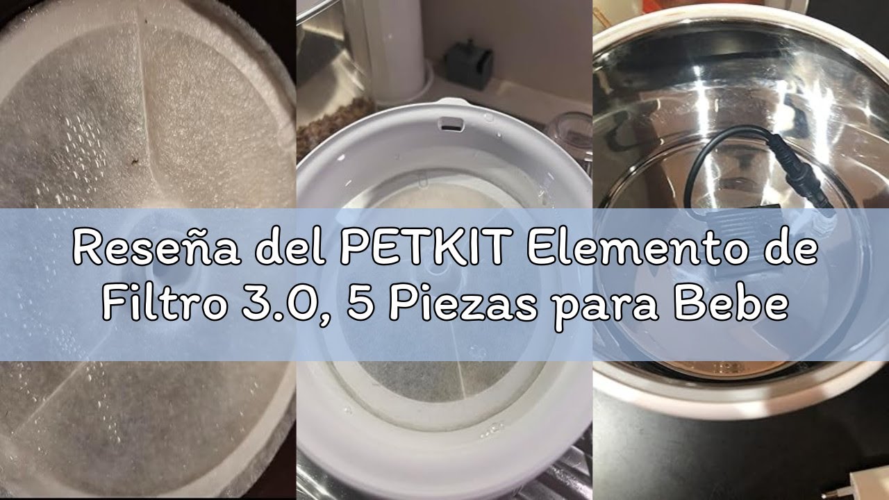 Reseña del PETKIT Elemento de Filtro 3.0, 5 Piezas para Bebederos 2.0 & 3.0 & CYBERTAIL Fuente,Filtr