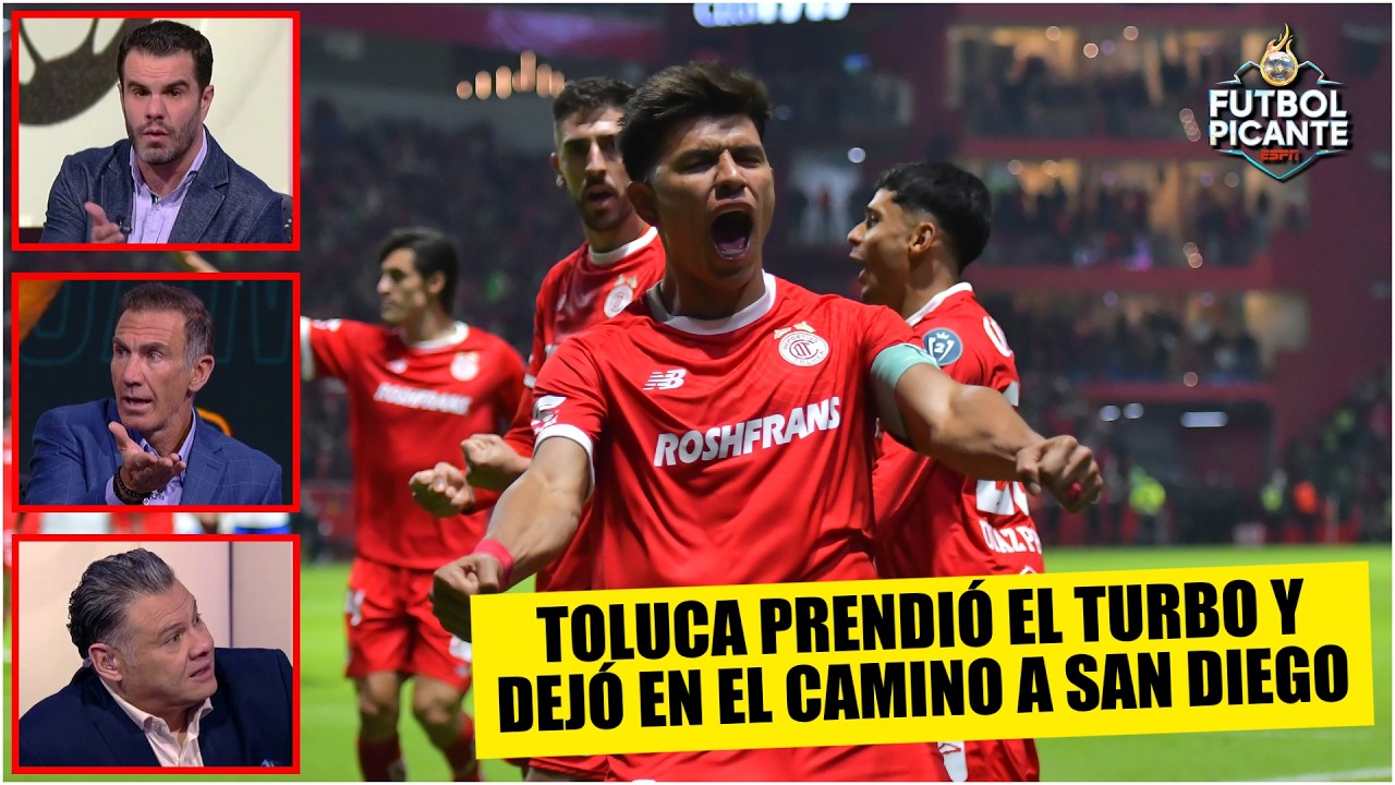 TOLUCA DESPERTÓ, GOLEÓ a San Diego 4-0 y avanzó a cuartos de la CONCACAF Champions | Futbol Picante