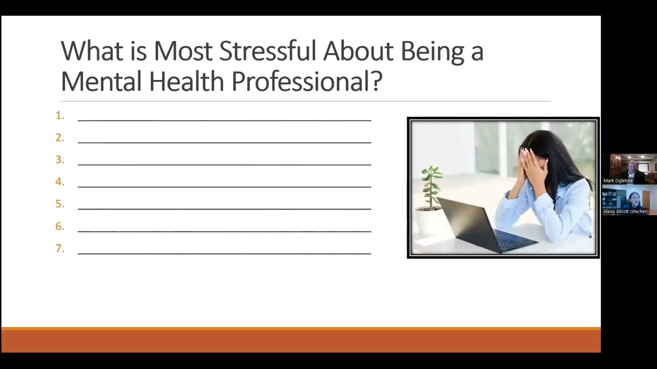 Stronger Marriage Webinar: Mark Ogletree - Mental Health for Professionals