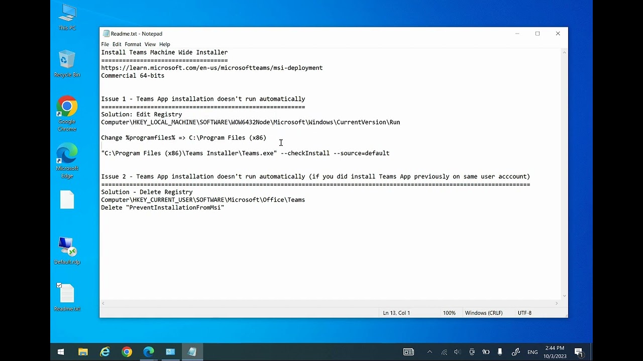 Teams Machine Wide Installer Issue Resolved