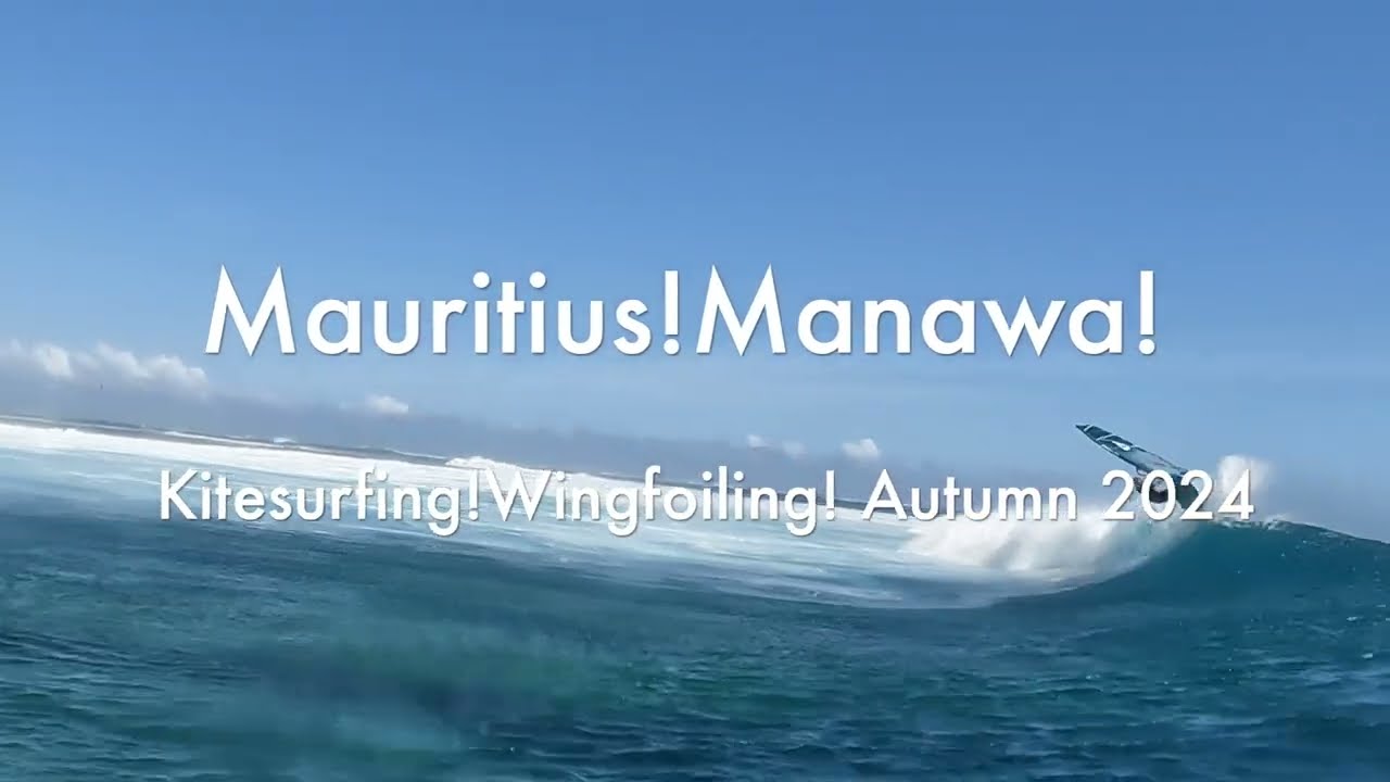 Kitesurfing in Manawa! 2024  #mauritius #kitesurfing #windsurfing #wingfoil