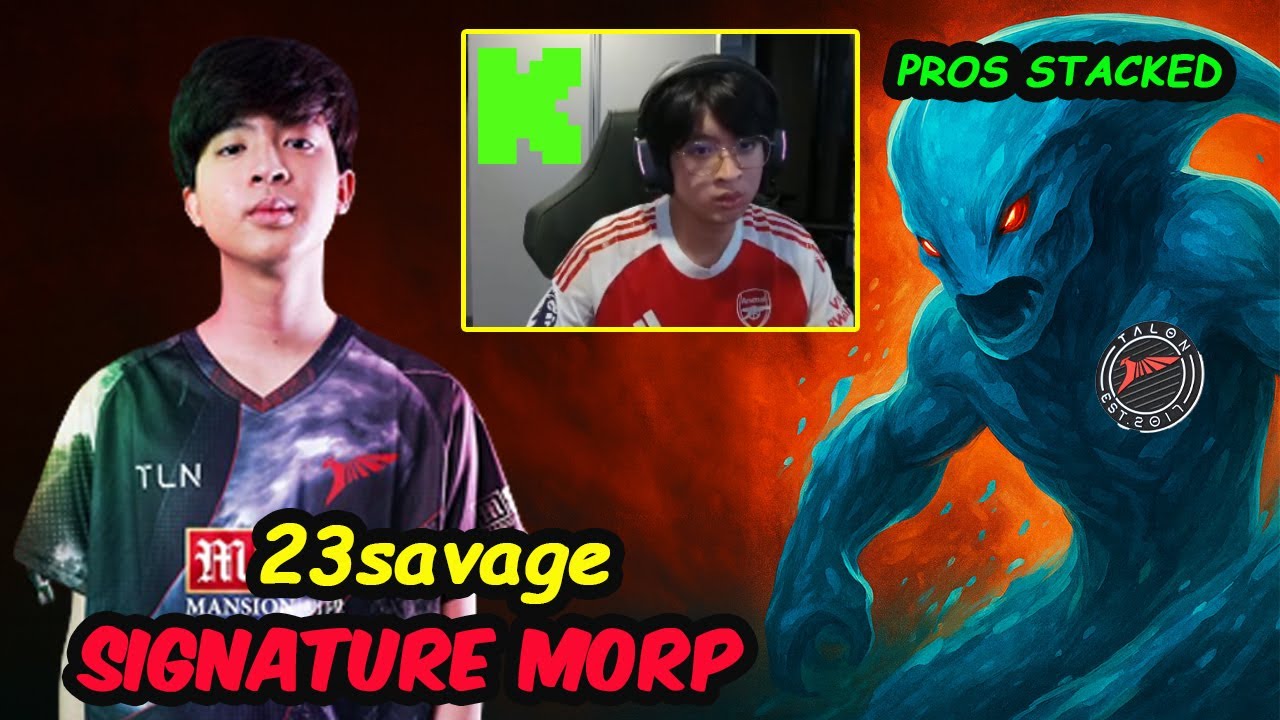 23savage Morphling 16K MMR BATTLE vs pure zeal SERVER SEA PROS STACKED