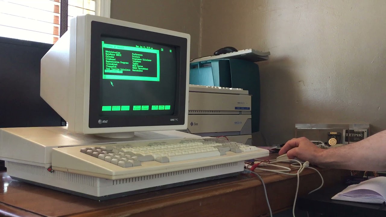 AT&T UNIX PC (7300 / 3b1) using PS/2 mouse