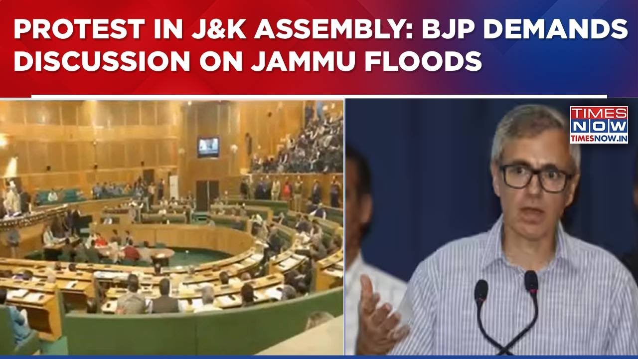 High Drama In J&K Assembly As BJP Demands Discussion On Jammu Floods, CM Omar Walks Out Amid Protest