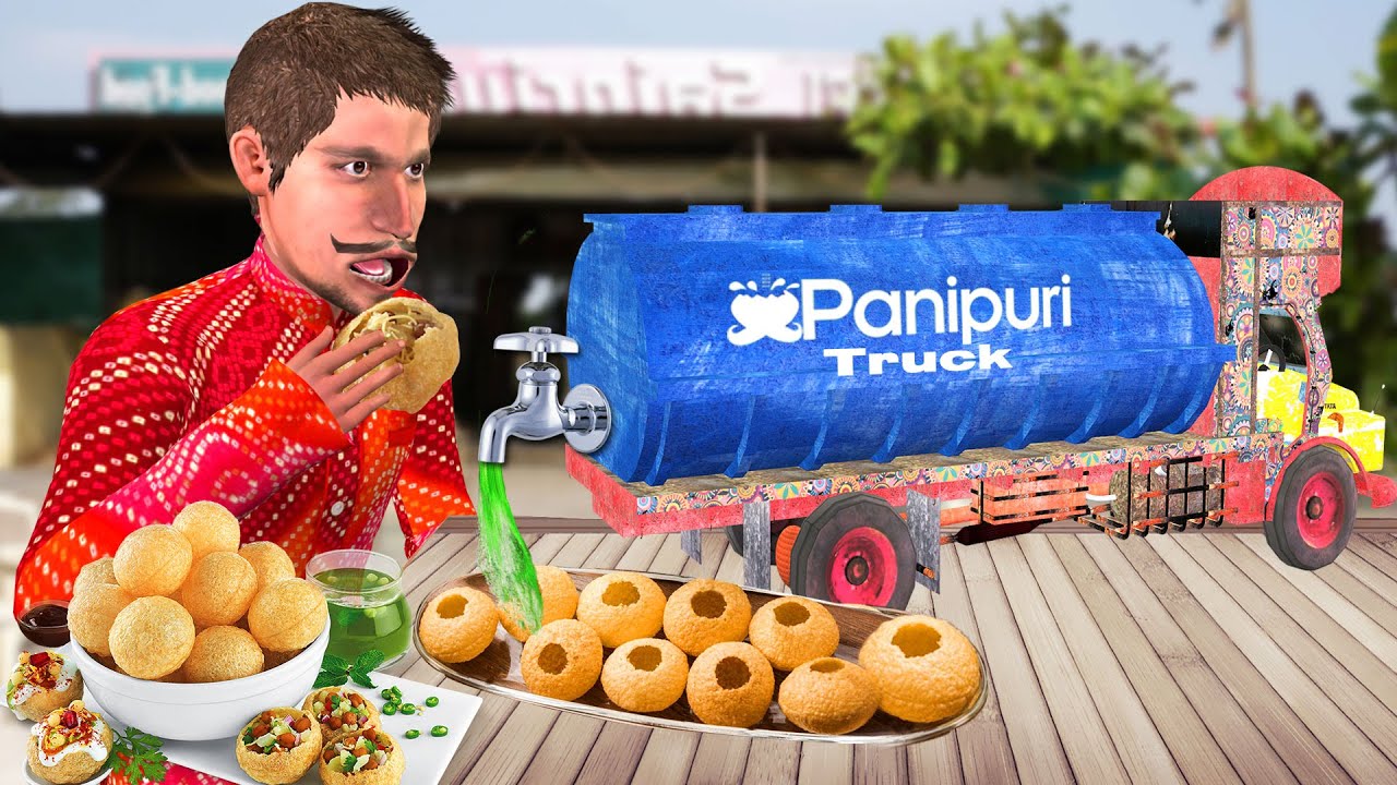 Pani Puri Truck Restaurant पानी पूरी ट्रक वाला Comedy Video हिदी कहानिय Hindi Kahaniya
