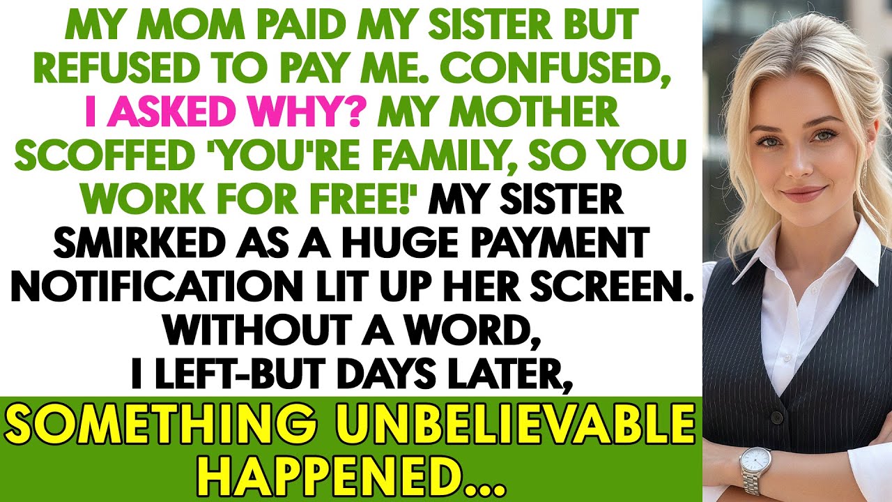My Mom Paid My Sister But Won't Pay Me, 'Family Works For Free!