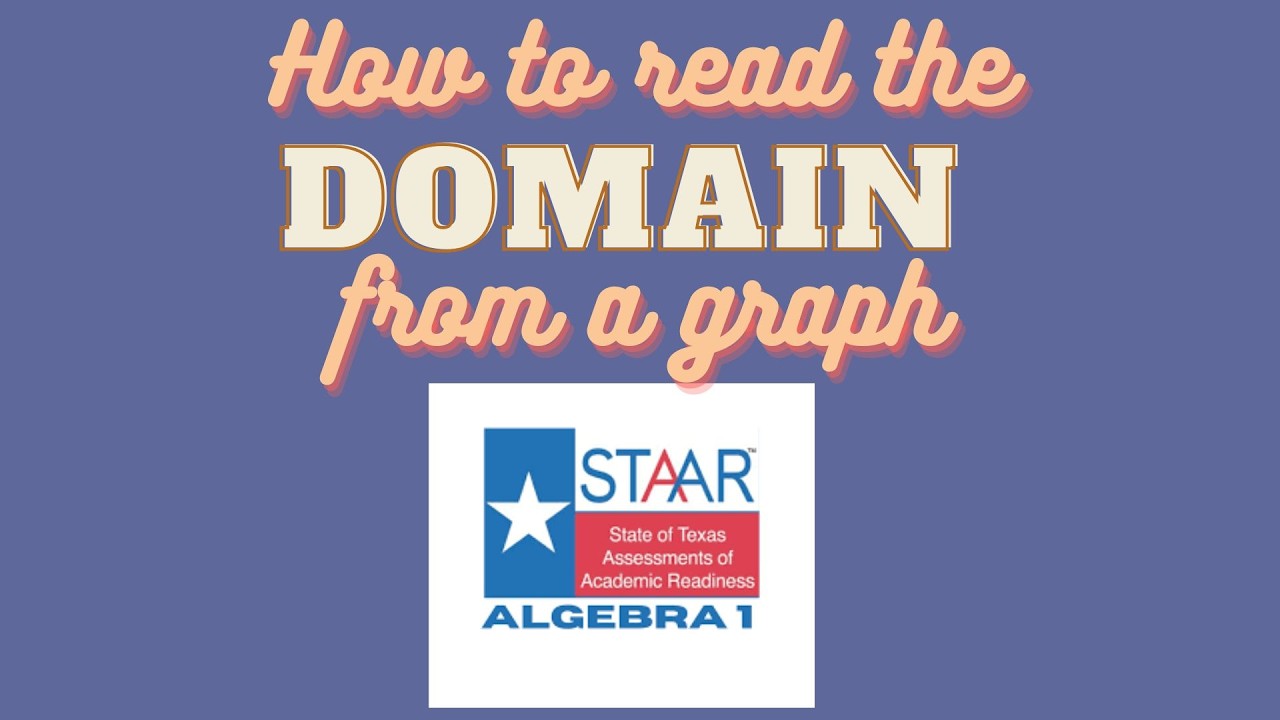 How to Read the Domain from a Graph | STAAR Algebra EOC | U6L6 Example 1