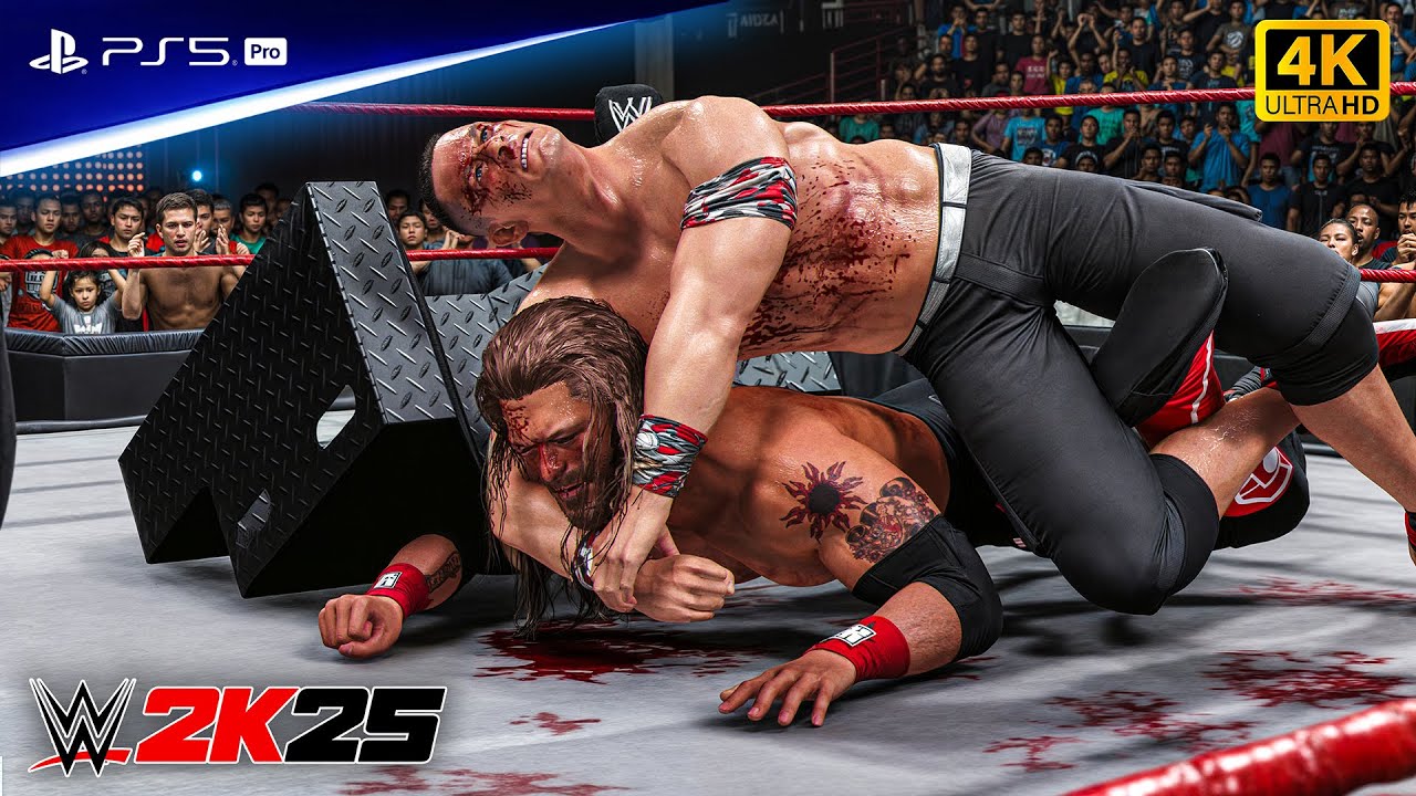 WWE 2K25 - John Cena vs. Edge - WWE Championship Match | PS5™ Pro [4K60]