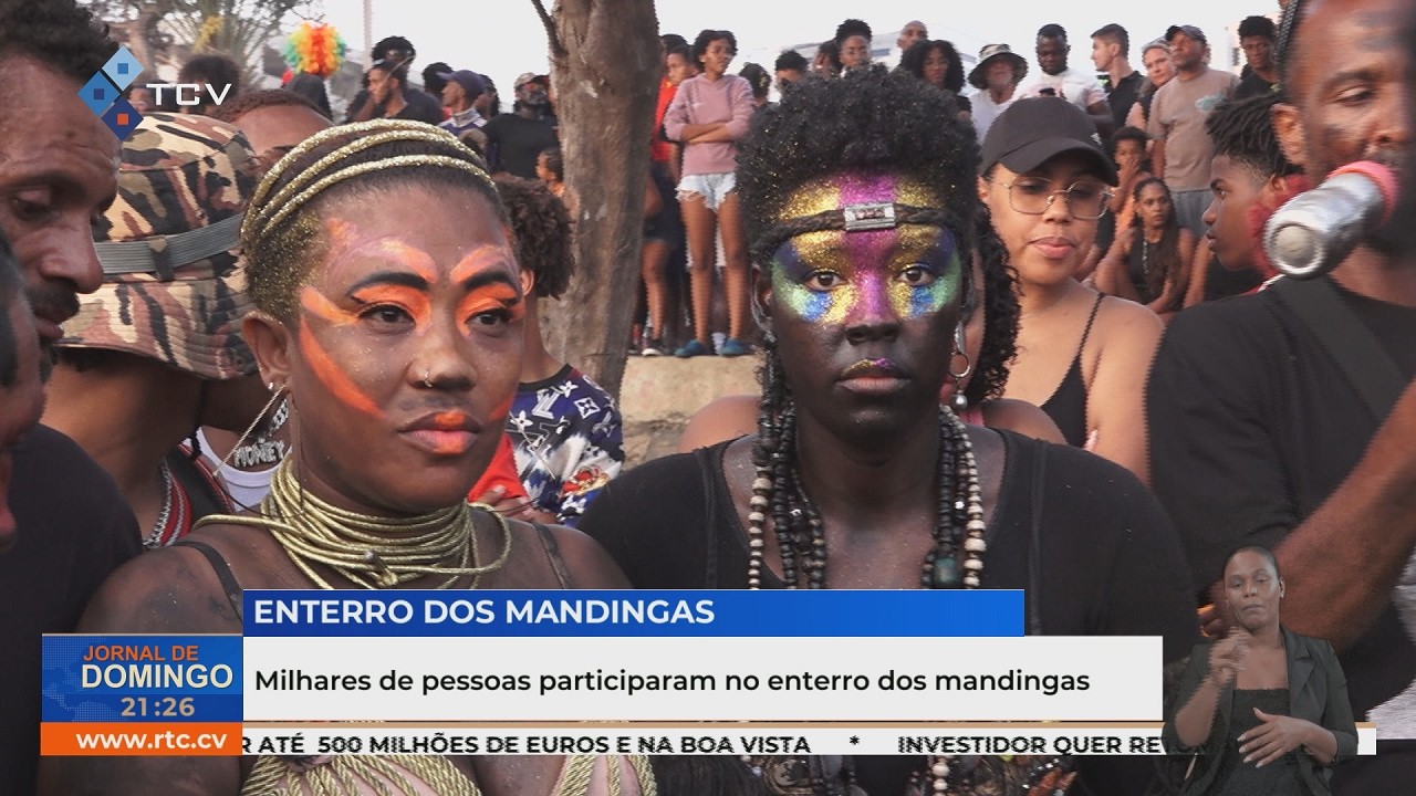 Milhares de pessoas participaram no enterro dos mandingas