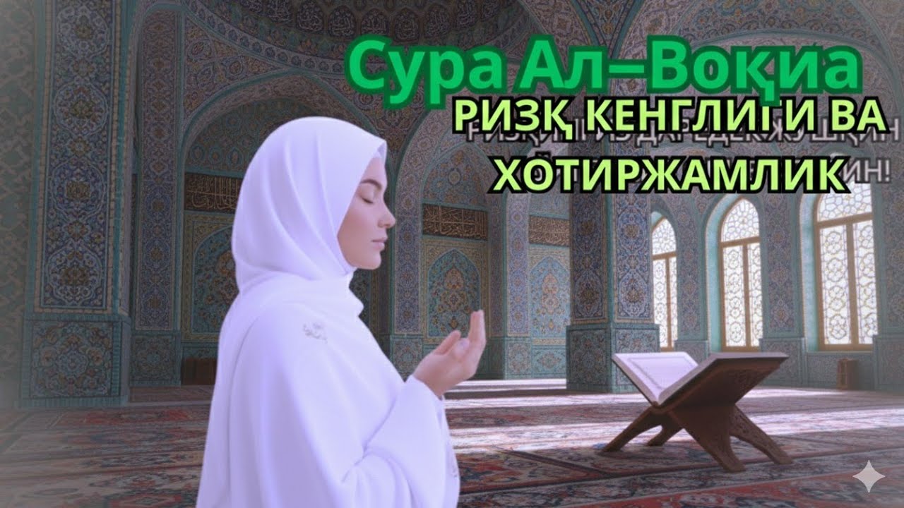 РАМАЗОН ОЛДИДАН РИЗҚ ВА БАРАКА ЭШИГИНИ ОЧИНГ : Воқеа сураси (Гўзал қироат) 😚👌