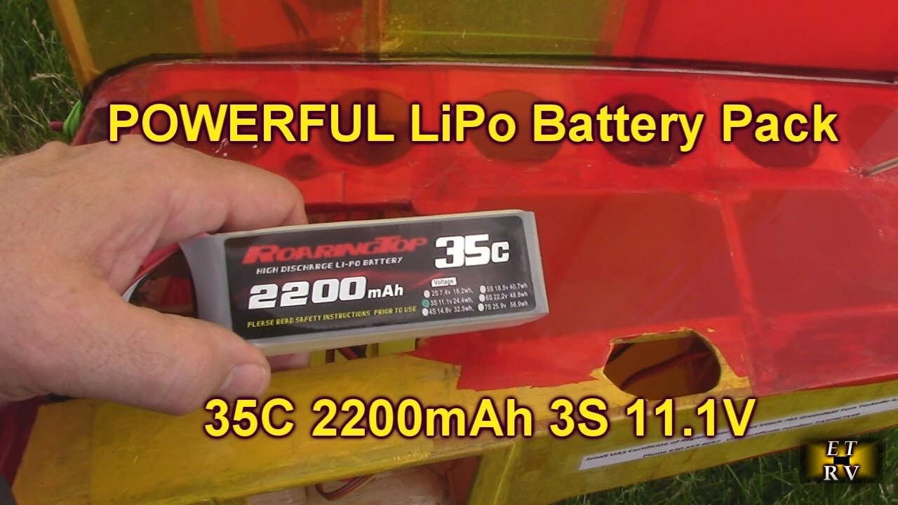 TESTING RoaringTop LiPo 35C 2200mAh 3S 11.1V with Deans Plug for RC Plane, Car, Boat Truck or Heli