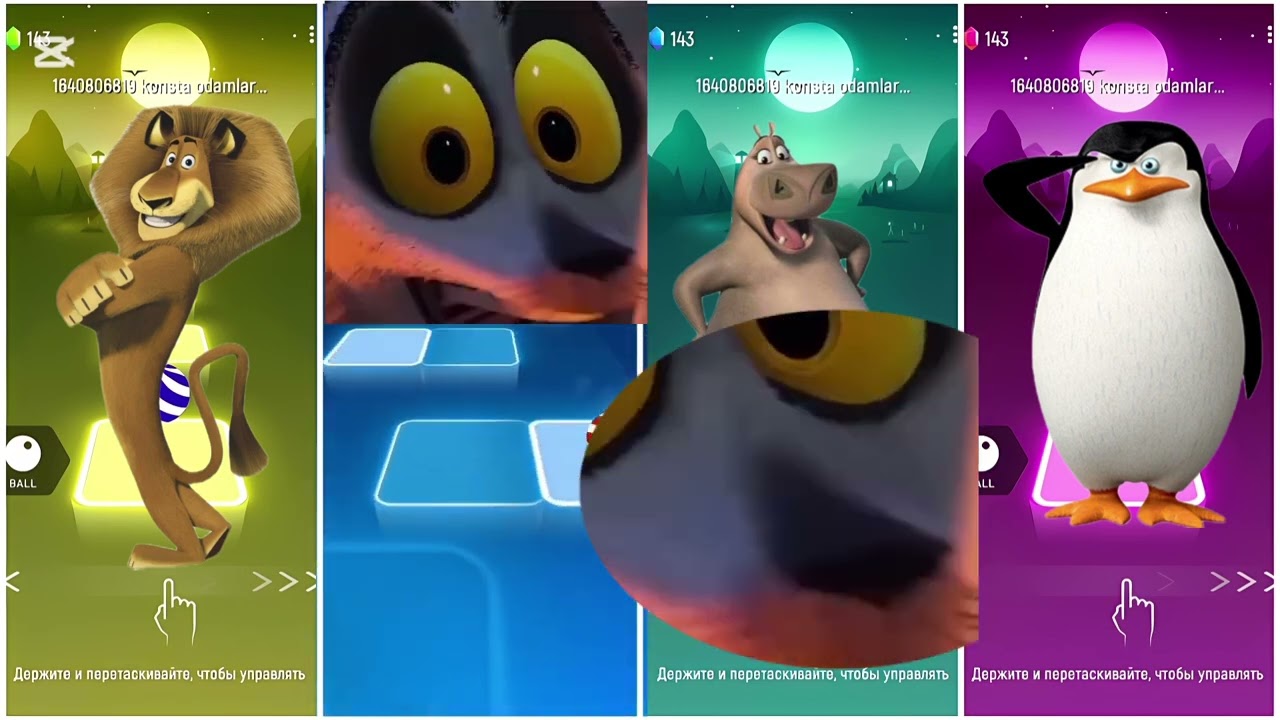 Tiles Hop Madagascar Characters Empic Jump!