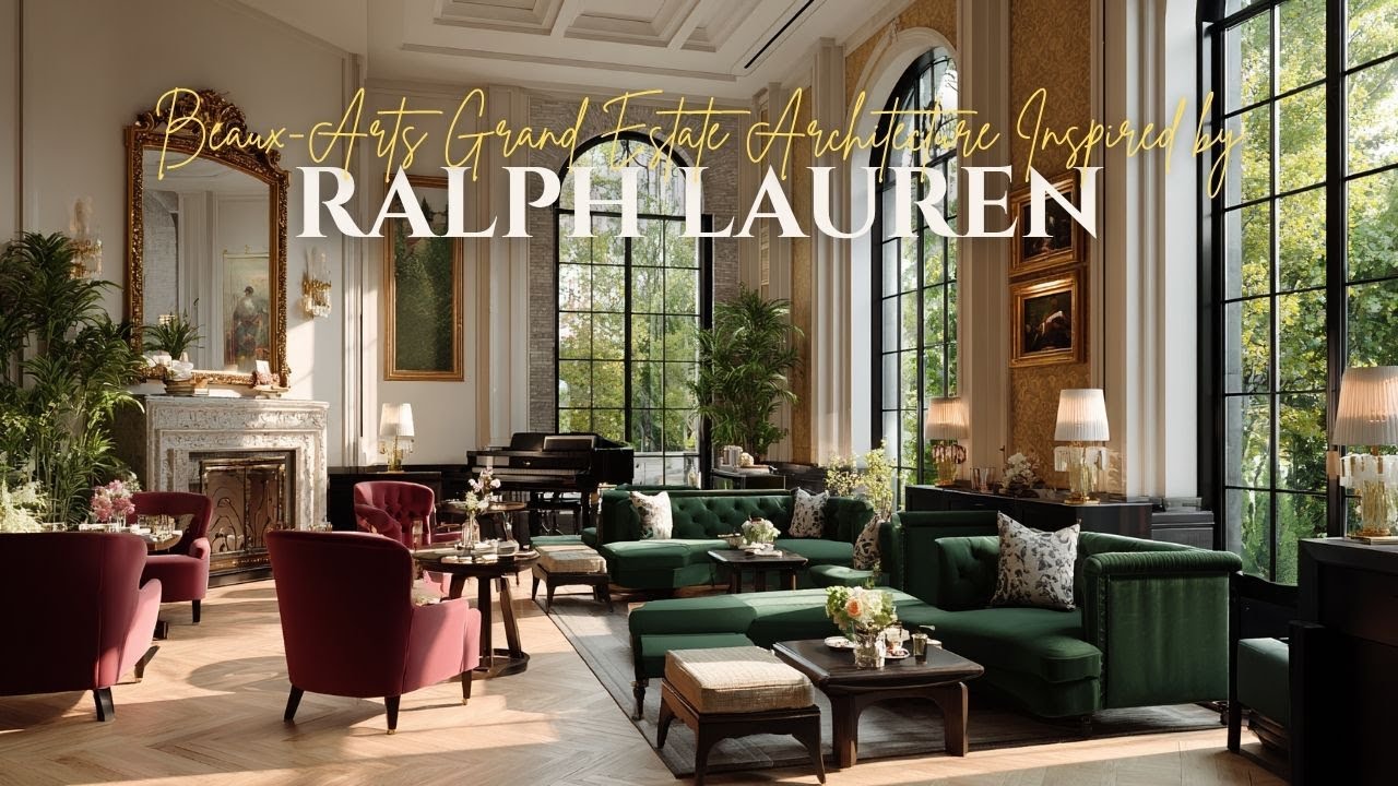 Beaux Arts Grand Estate Architecture Inspired by Ralph Lauren&rsquo;s Glamorous Metropolitan Vision
