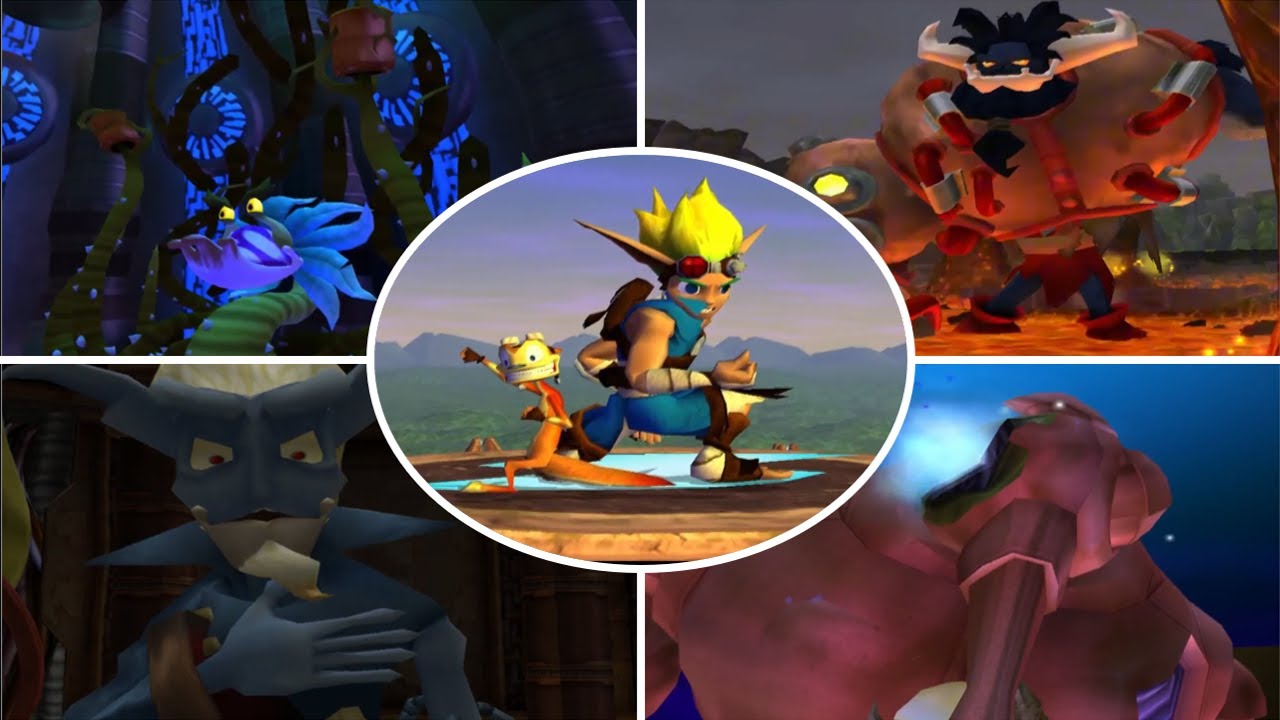 Jak and Daxter: The Precursor Legacy | All Bosses (No Damage)