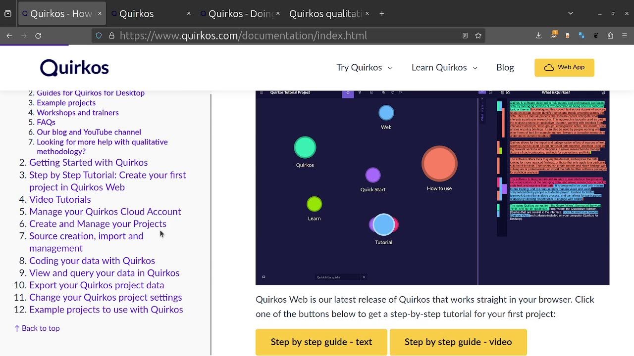 Quirkos Cloud Live Workshop (April 2024)