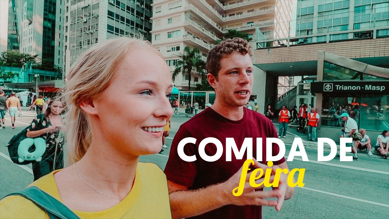 PROVANDO PASTEL E CALDO DE CANA NA PAULISTA (TIM EXPLICA)