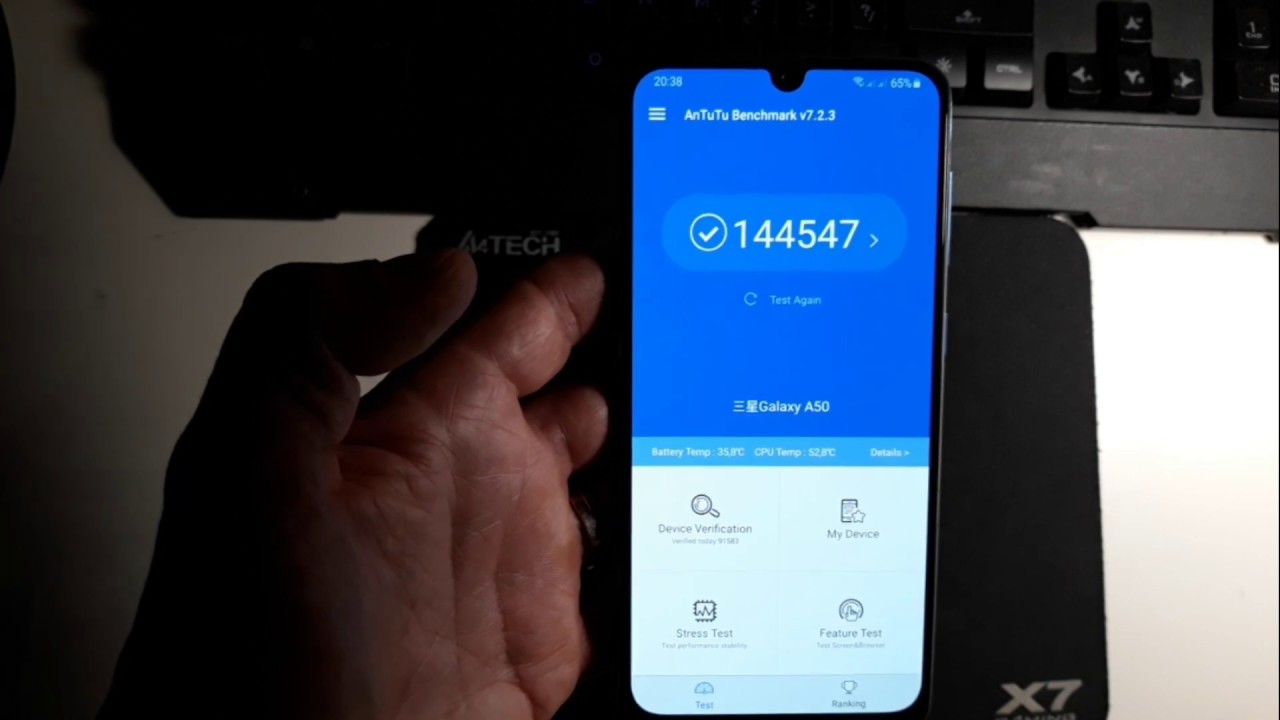 Samsung Galaxy A50 AnTuTu Benchmark