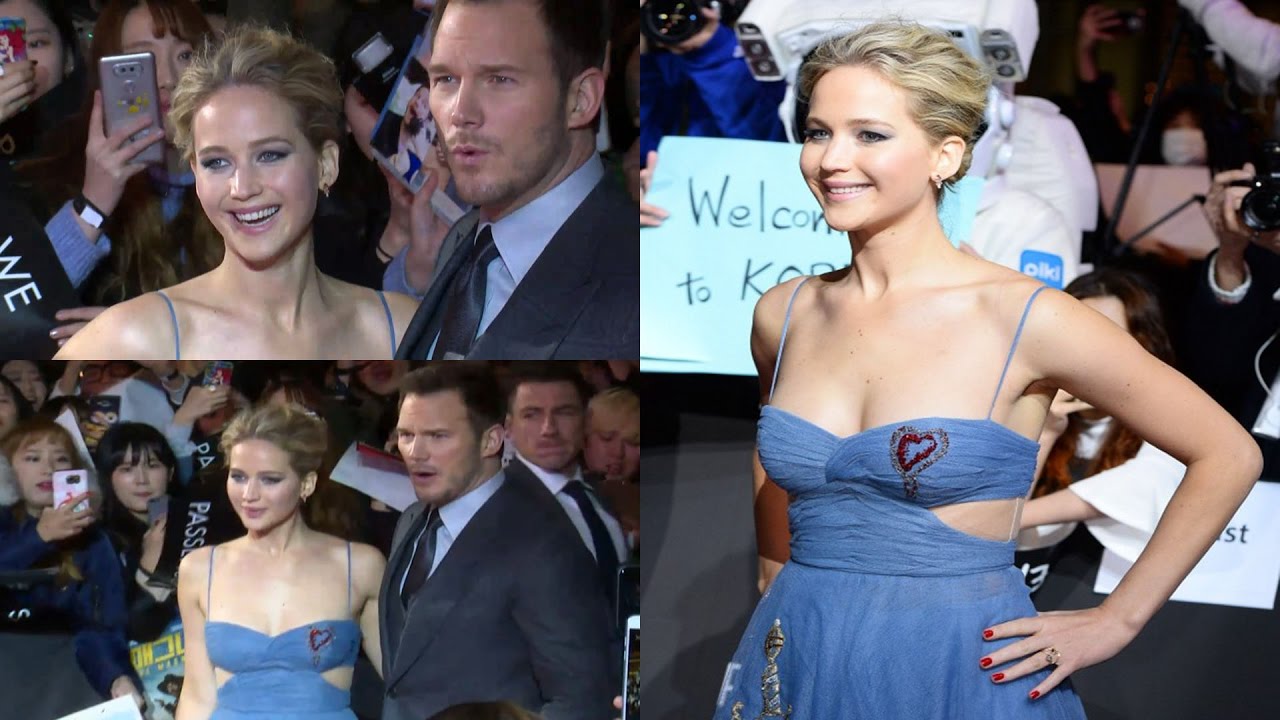 Jennifer Lawrence 'Passengers' Red Carpet (재니퍼 로렌스, 크리스 프랫, 패신저스, Chris Pratt) [통통영상]