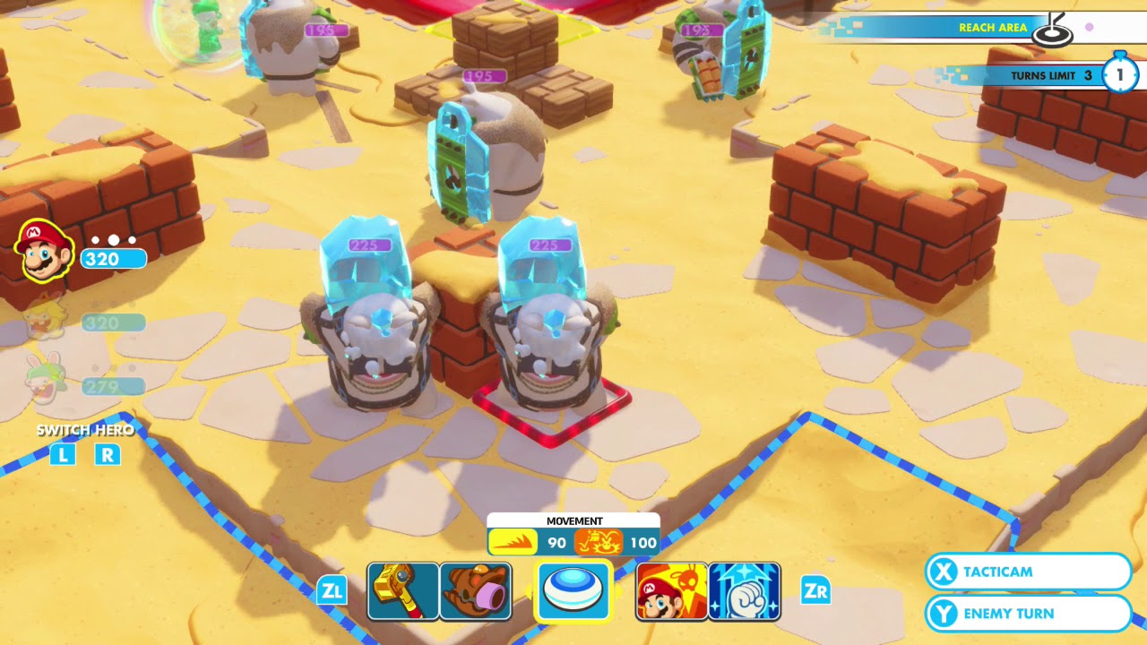 Mario + Rabbids Kingdom Battle Challenge 2-8 