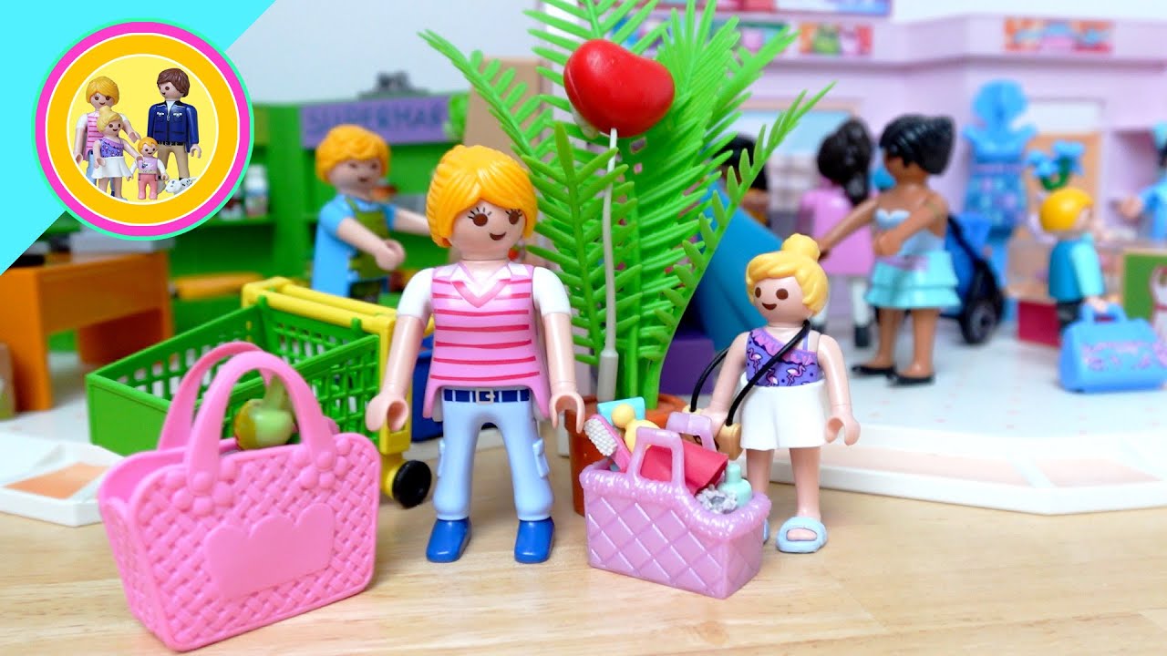 Playmobil Familie Braun | Lina geht verloren | Einkaufen mit Mama