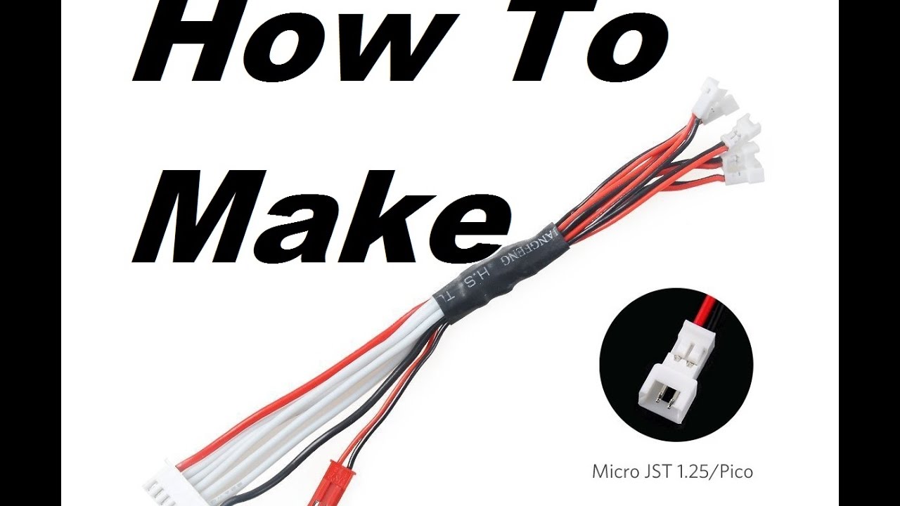 How to Make A Lipo Balance / Serial Cable for Tiny Whoop / Inductrix: Charge 1S Lipo NOT Parallel