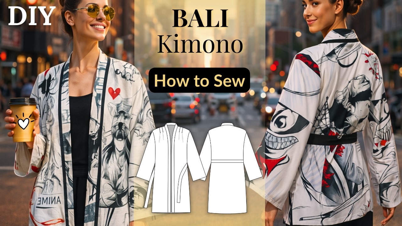 🧵 How to Sew a BALI Kimono Jacket for Stylish Street Wear