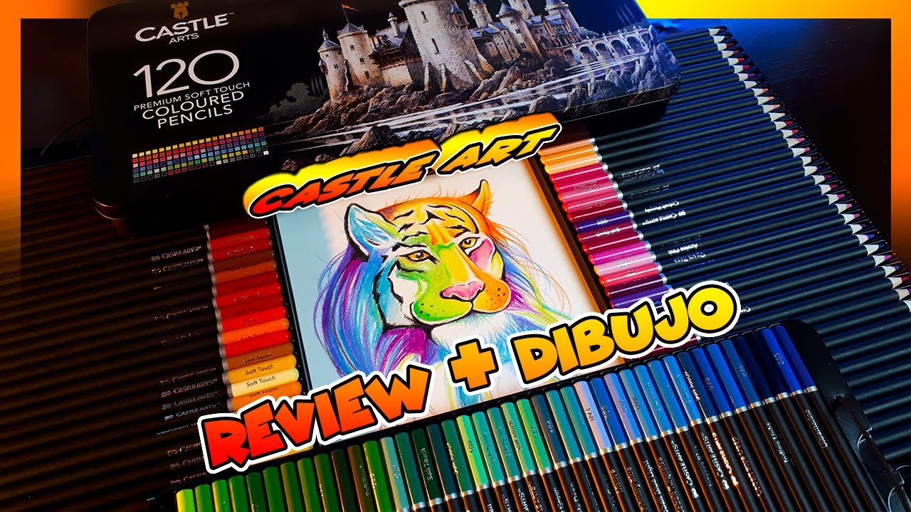LAPICES de COLORES CASTLE ART qué tan buenos son? Review Lapices de colores