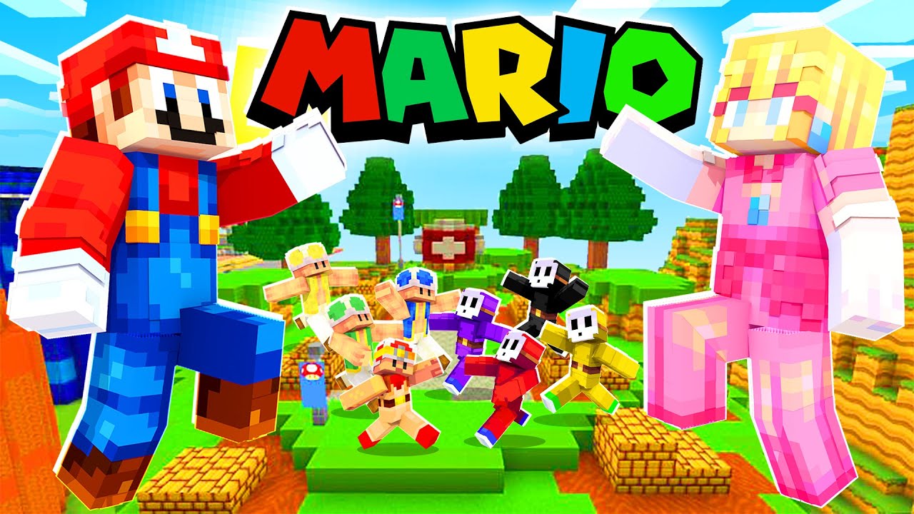 Mario VS Peach WAR! | Minecraft Super Mario | [137]
