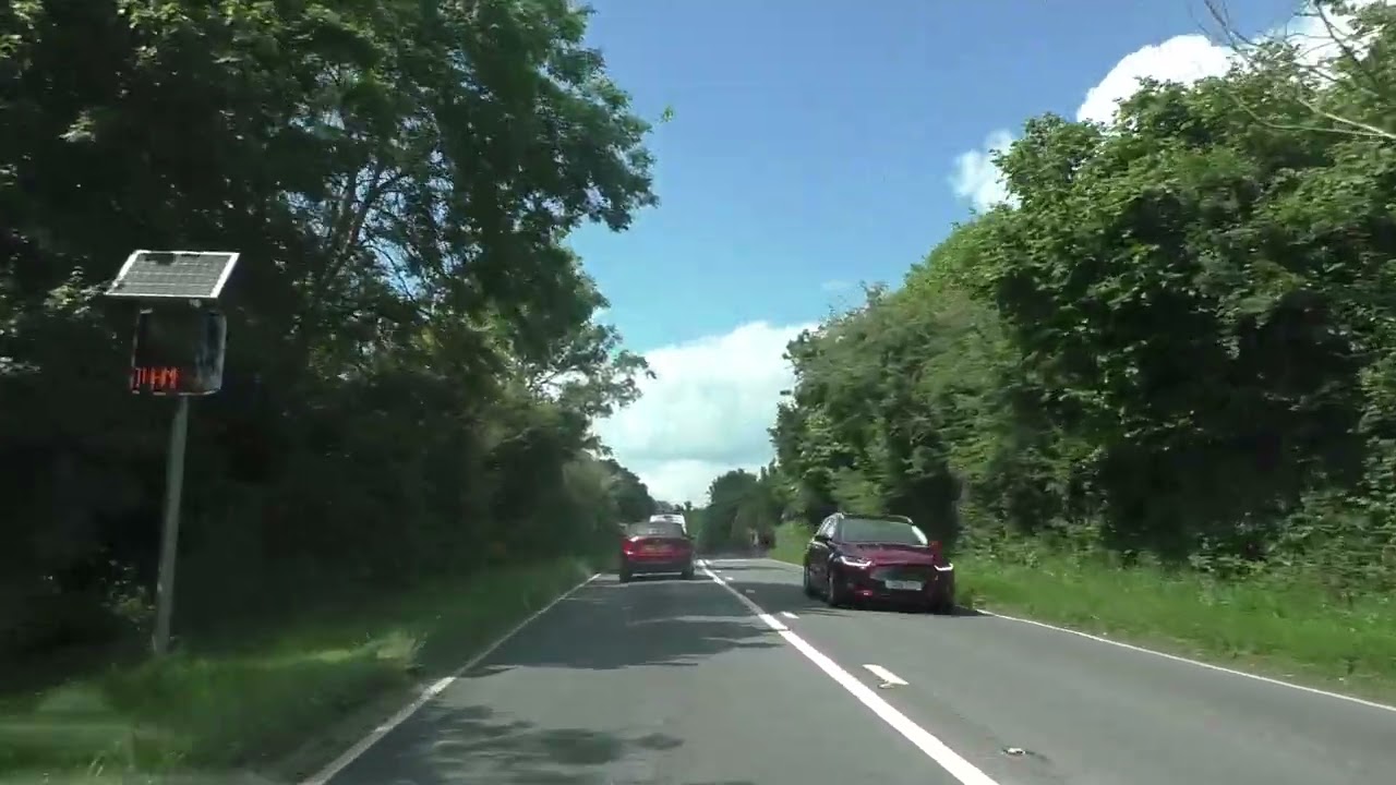 An Afternoon Drive On The B4084 From Pershore To Worcester, Worcestershire, England 5th June 2024