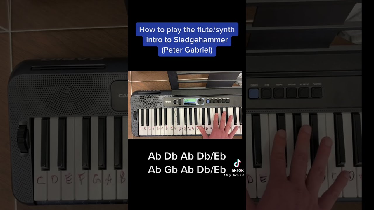 how to play sledgehammer flute intro ￼