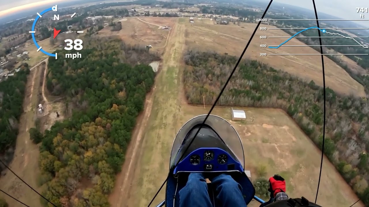 Quicksilver super, Windy with crosswind landing
