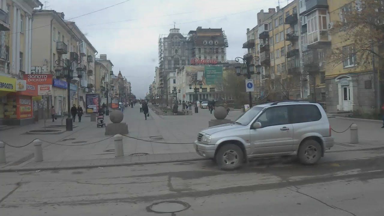 . Самара. Поездка по городу в трамвае