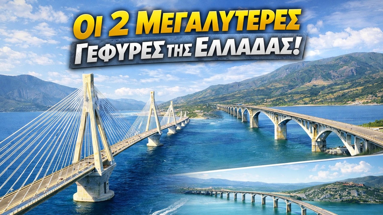 Οι 2 μεγαλύτερες γέφυρες της Ελλάδας 🇬🇷